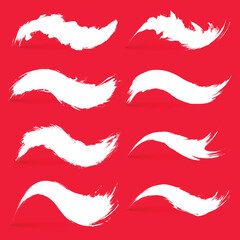 vector ink brush stroke collection
template