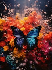 The Butterfly Effect - Chaotic Weather Tornado with Butterfly - Chaos, Universe, Karma, Chain Reaction, Complex System, Quantum Mechanics, physics, science, Weather, Weather Changes, Tornado, Rain