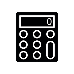 calculator sign symbol vector glyph color icon