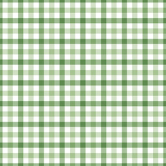 Gingham seamless pattern. Green background texture. Checked tweed plaid repeating wallpaper. Fabric design.