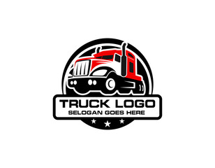 Truck logo template, Perfect logo for business related to automotive industry