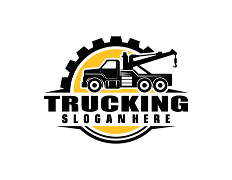 towing logo template, cool logo and very suitable for automotive companies