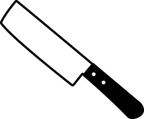 包丁のイラスト（菜切り包丁）　kitchen knife