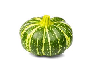 Green pattypan squash isolated on transparent or white background, png