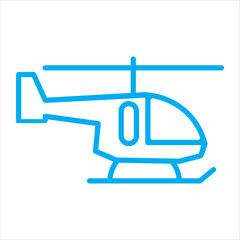 helicopter icon vector illustration symbol