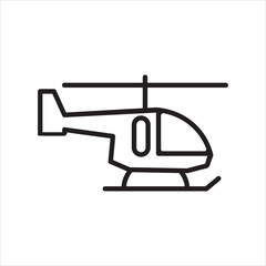 helicopter icon vector illustration symbol