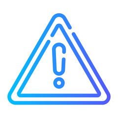 alert Line Gradient Icon