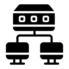 network switch Solid icon