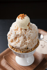 korean style ice sweet dessert