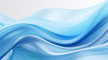 Fototapeta premium abstract blue gradient fading to white with waves