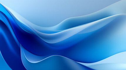 An abstract image in blue with different wave patterns, in the style of crisp and clean lines