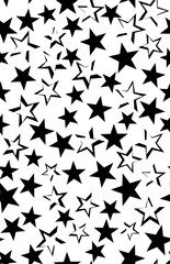 black and white stars