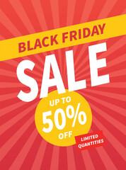 Black Friday huge discount sale  poster flyer social media post design