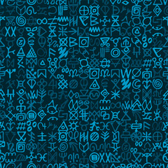 Futuristic cyberspace code digital alien matrix programming language alphabet