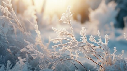 Epic Photography Shot of Winter Background with Natural Lighting. Generative Ai
