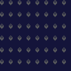 Blue Argyle Fair Isle Seamless Pattern Design
