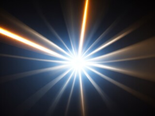Obraz premium Blue And White colorful light pattern lens flare in background AI Generated