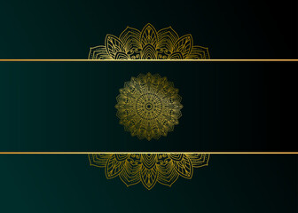 Background template with mandala pattern design