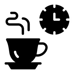 coffee break glyph icon