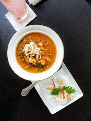 Red curry at Thai restaurant