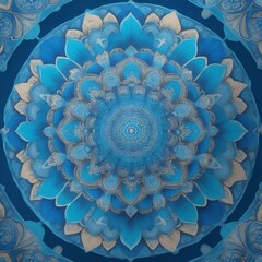 Colorful Mandala Floral Pattern With flower background AI Generated