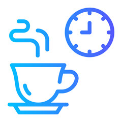 coffee break gradient icon