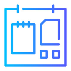 mood board gradient icon