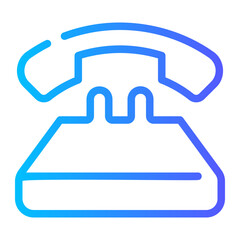 telephone gradient icon