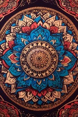 Mandala Floral Pattern With flower background AI Generated