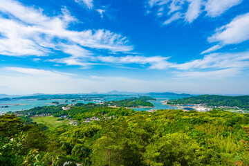 【熊本県】天草諸島の景観（千厳山展望台より）
