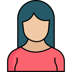 Female Student Avatar  which can easily edit and modify

