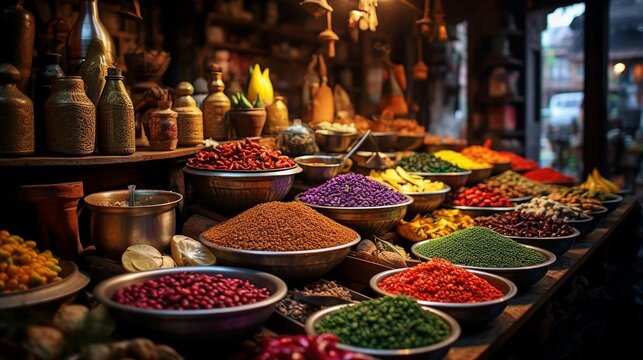 a table full of food