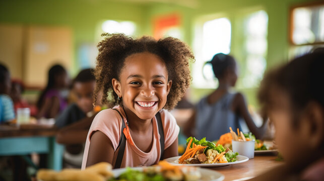 Laughter and voices of children fill the cafeteria as they enjoy lunch among friends. After summer vacation, the return to daily school meals seems especially delicious 