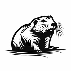 Beaver Symbol Logo - obrazy, fototapety, plakaty