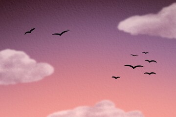 Pink sky