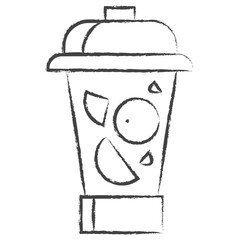 Vector hand drawn Blender jar illustration icon