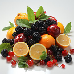 Fototapeta na wymiar All kinds of sweet and fresh fruit