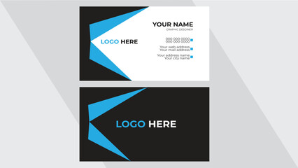 Clean professional business card template, visiting card, business card template.