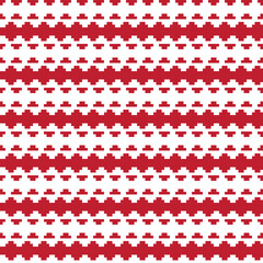 Red Argyle Fair Isle Seamless Pattern Design