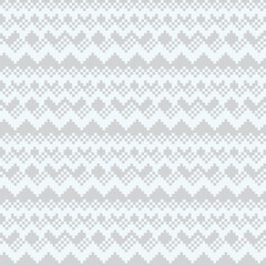 Pastels Chevron Fair Isle Seamless Pattern Design