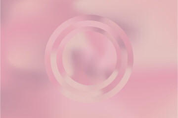 Obraz premium Abstract Pink Background with geometric ring shapes in center. Editable Vector Illustration. EPS 10.