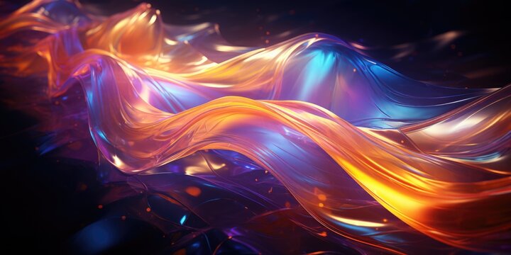 An abstract image of a woman's hair blowing in the wind. AI.