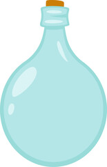 Glass Bottle With Cork