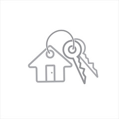 house keys icon vector illustration symbol