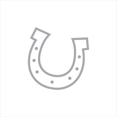 horseshoe icon vector illustration symbol