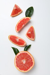 Juicy summer fruit - grapefruit, concept of fresh food