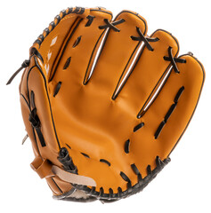 Sports equipment,Baseball glove isolate on white background PNG File.