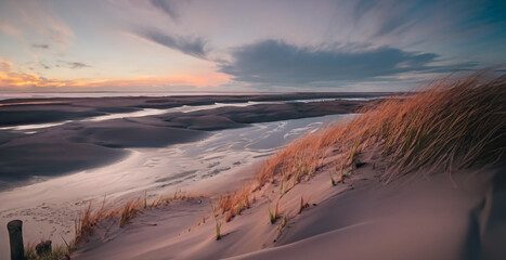 Danish Dunes During Sunset