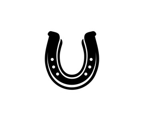 Horse shoe symbol icon. Horse shoe icon for graphic and web design vector design and illustration.