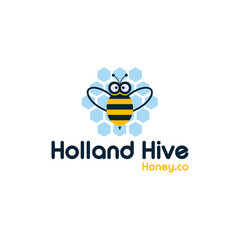 Holland Hive elegant honey business logo